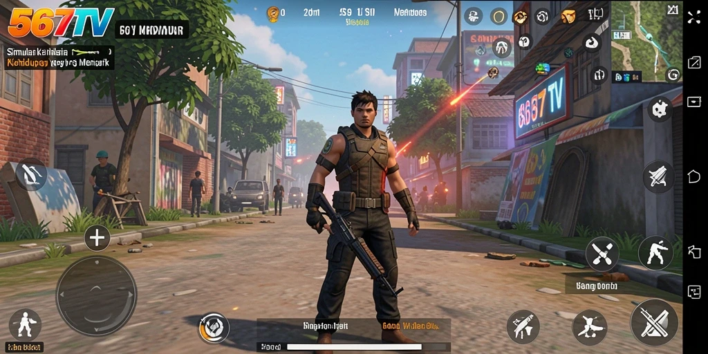 Screenshot gameplay <strong>567TV</strong> memperlihatkan karakter utama dalam interaksi sosial yang menarik.