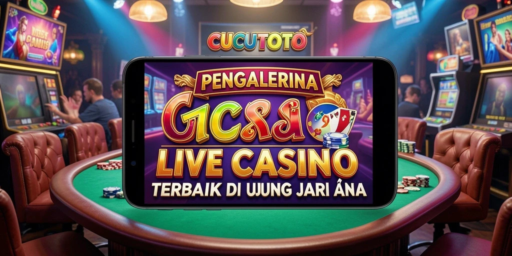 Tangkapan layar gameplay CUCUTOTO dengan dealer live dan interaksi pemain.