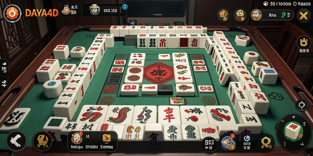 Screenshot gameplay DAYA4D menampilkan keseruan bermain Mahjong.