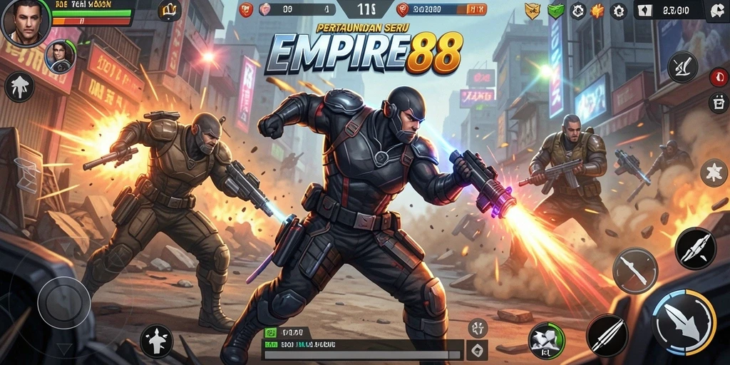 Screenshot gameplay EMPIRE88 yang menampilkan pertarungan seru.