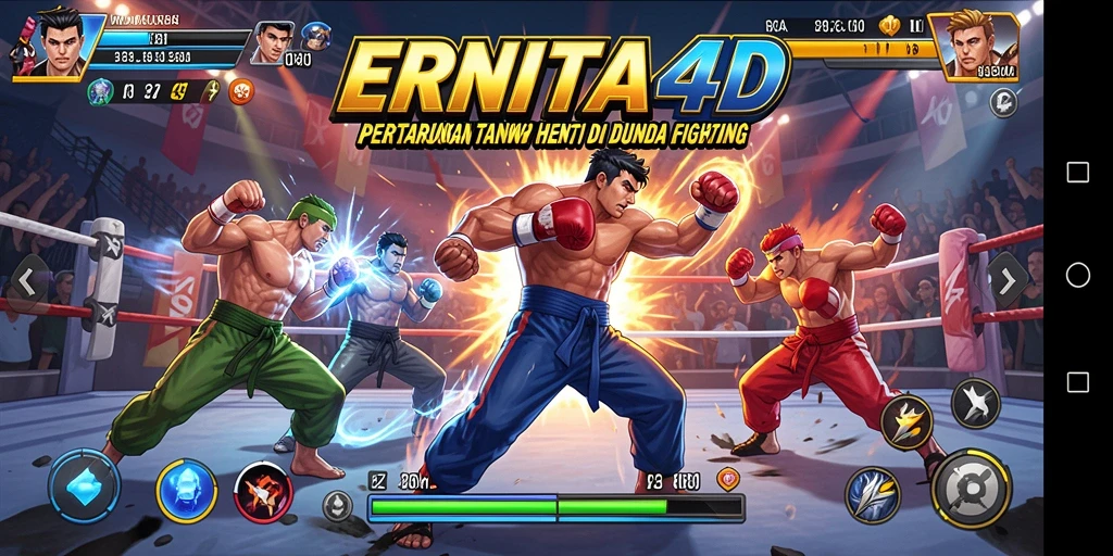 Tampilan aksi seru dalam gameplay <strong>ERNITA4D</strong> yang memukau.