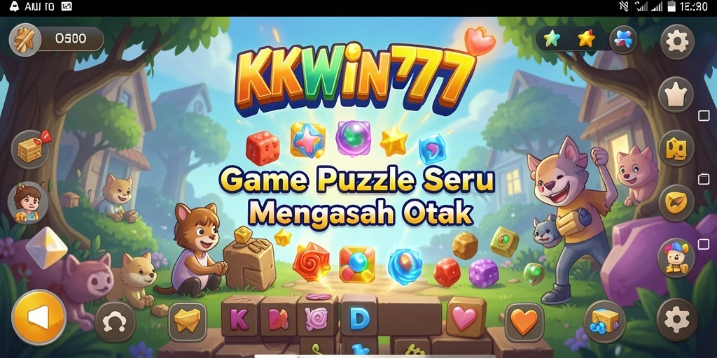 Tampilan gameplay KKWIN777 dengan berbagai teka-teki menantang.