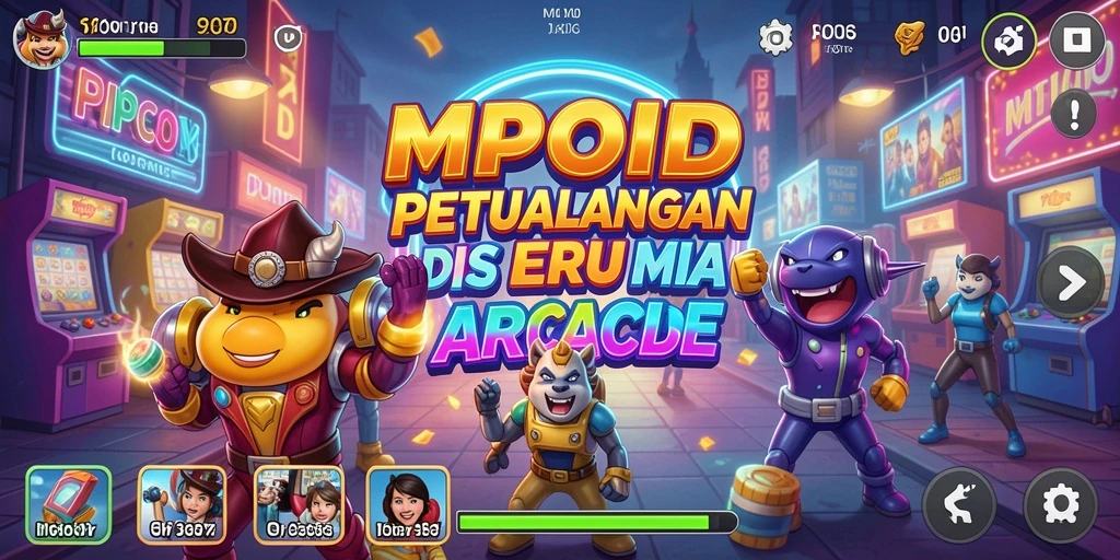 Screenshot MPOID menampilkan aksi seru gameplay Arcade yang menantang.