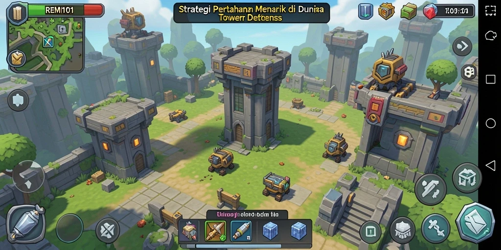 Tampilan gameplay seru dan strategis dalam REMI101.