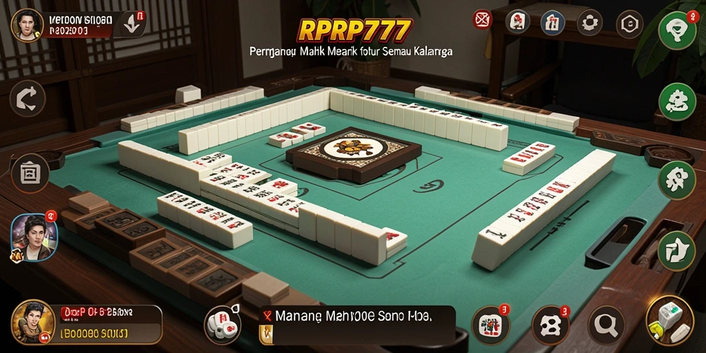 Tangkapan layar RPRP777 menampilkan keseruan gameplay Mahjong.