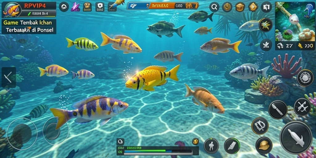 Screenshot menarik dari gameplay Tembak Ikan RPVIP4.