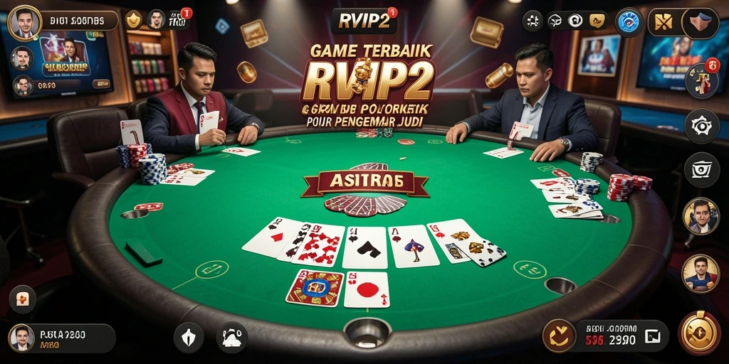 Tampilan gameplay Poker yang mengasyikkan di RVIP2.