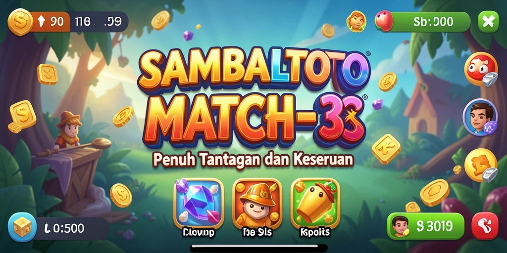 Tampilan gameplay menarik di SAMBALTOTO dengan warna-warni cerah.