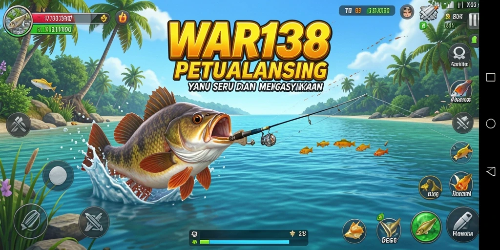 Tampilan gameplay menarik di WAR138 dengan berbagai jenis ikan.